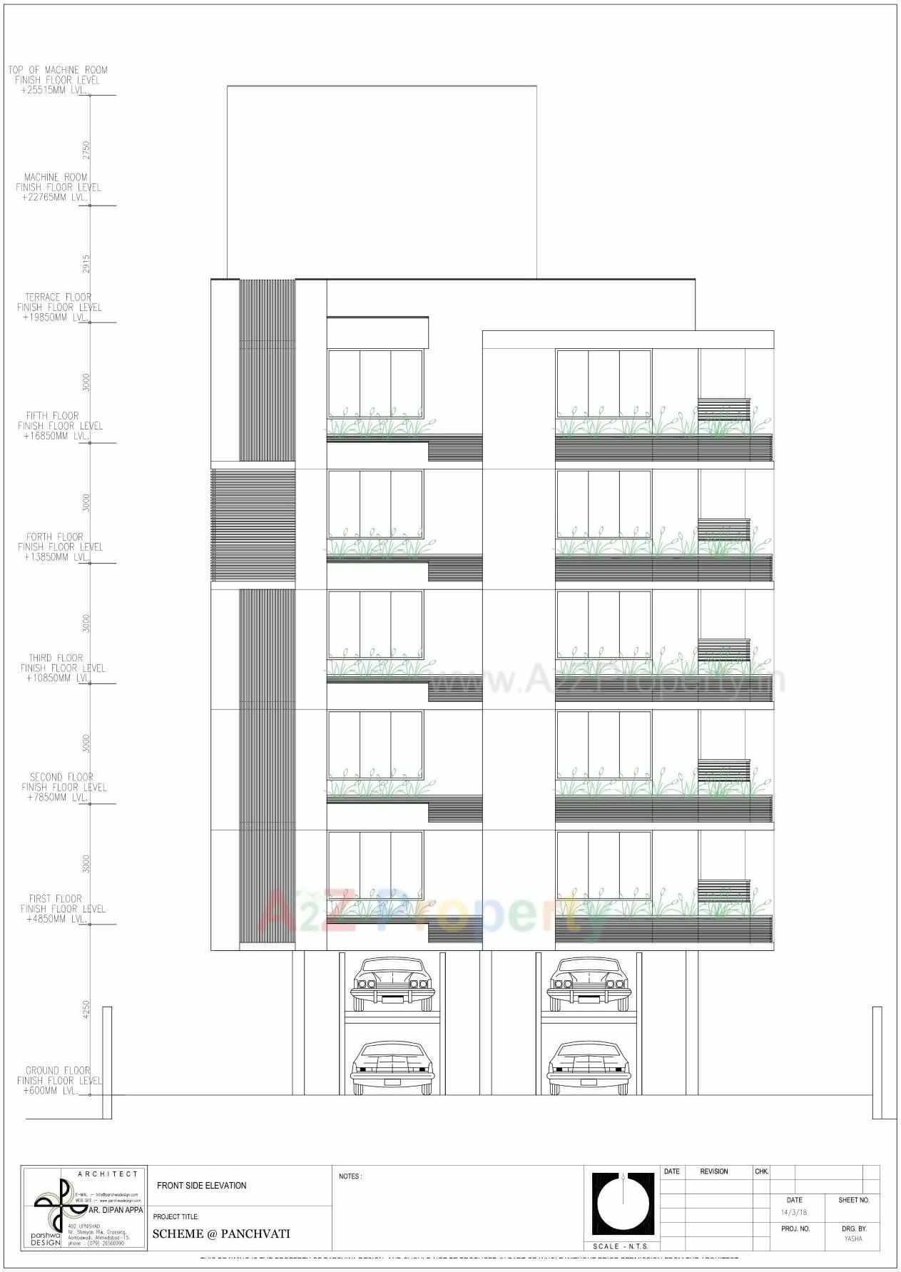 Layout of real estate project Santerian Glory located at Kochrab, Ahmedabad, Gujarat