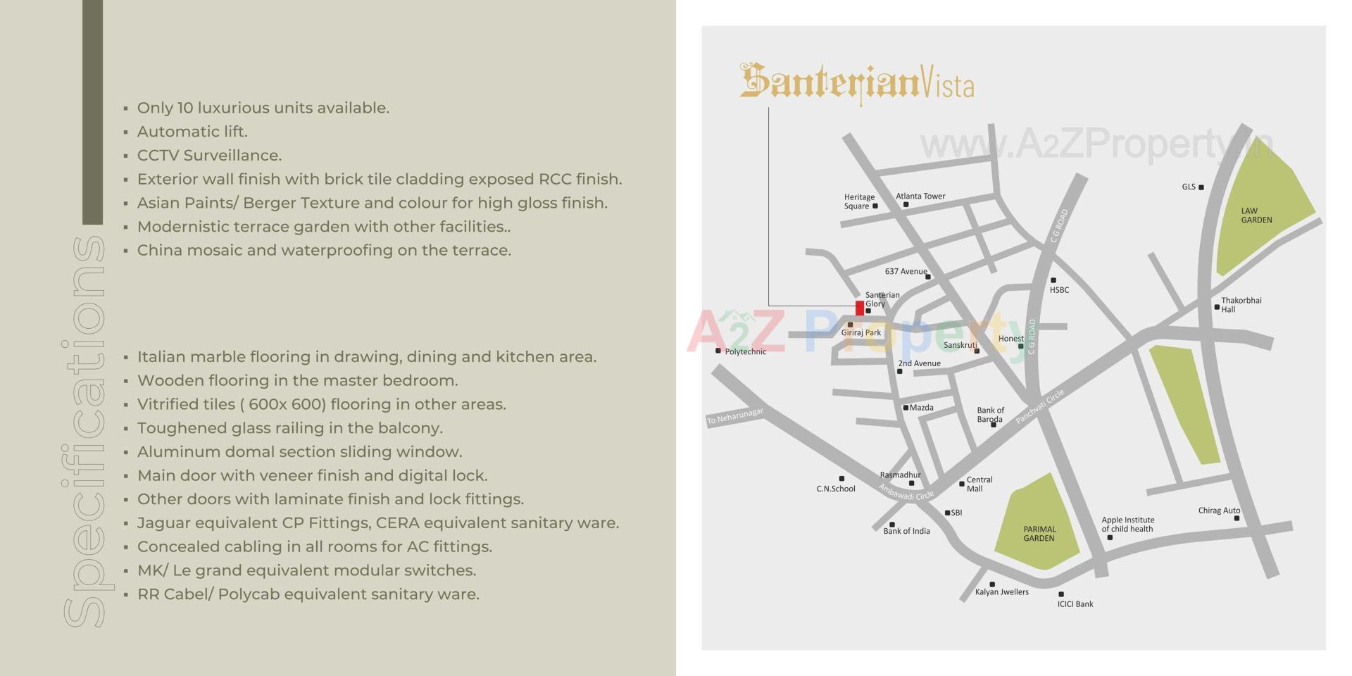  of real estate project Santerian Vista located at Kochrab, Ahmedabad, Gujarat