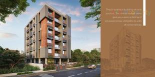 Elevation of real estate project Santerian Vista located at Kochrab, Ahmedabad, Gujarat