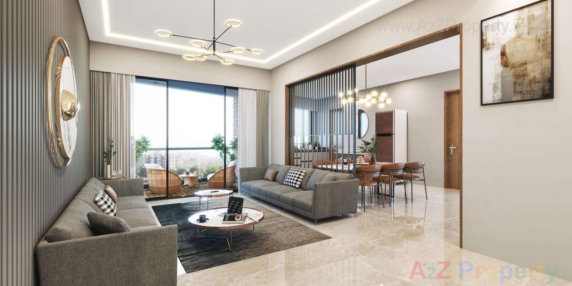 3D Elevation of real estate project Santerian Vista located at Kochrab, Ahmedabad, Gujarat