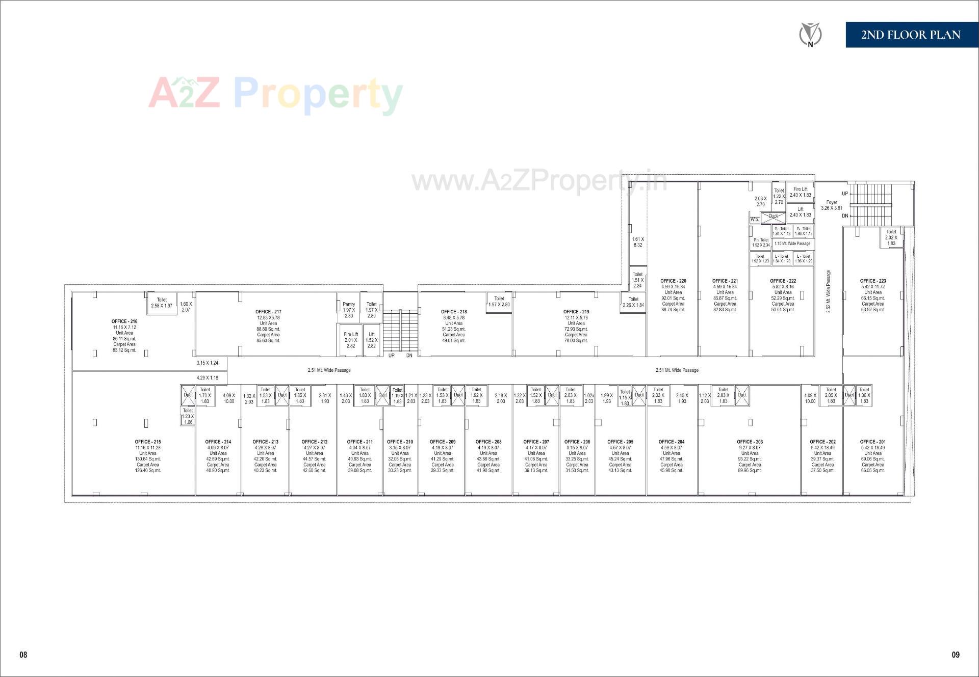 Layout of real estate project Sapphire Business Park located at Makarba, Ahmedabad, Gujarat