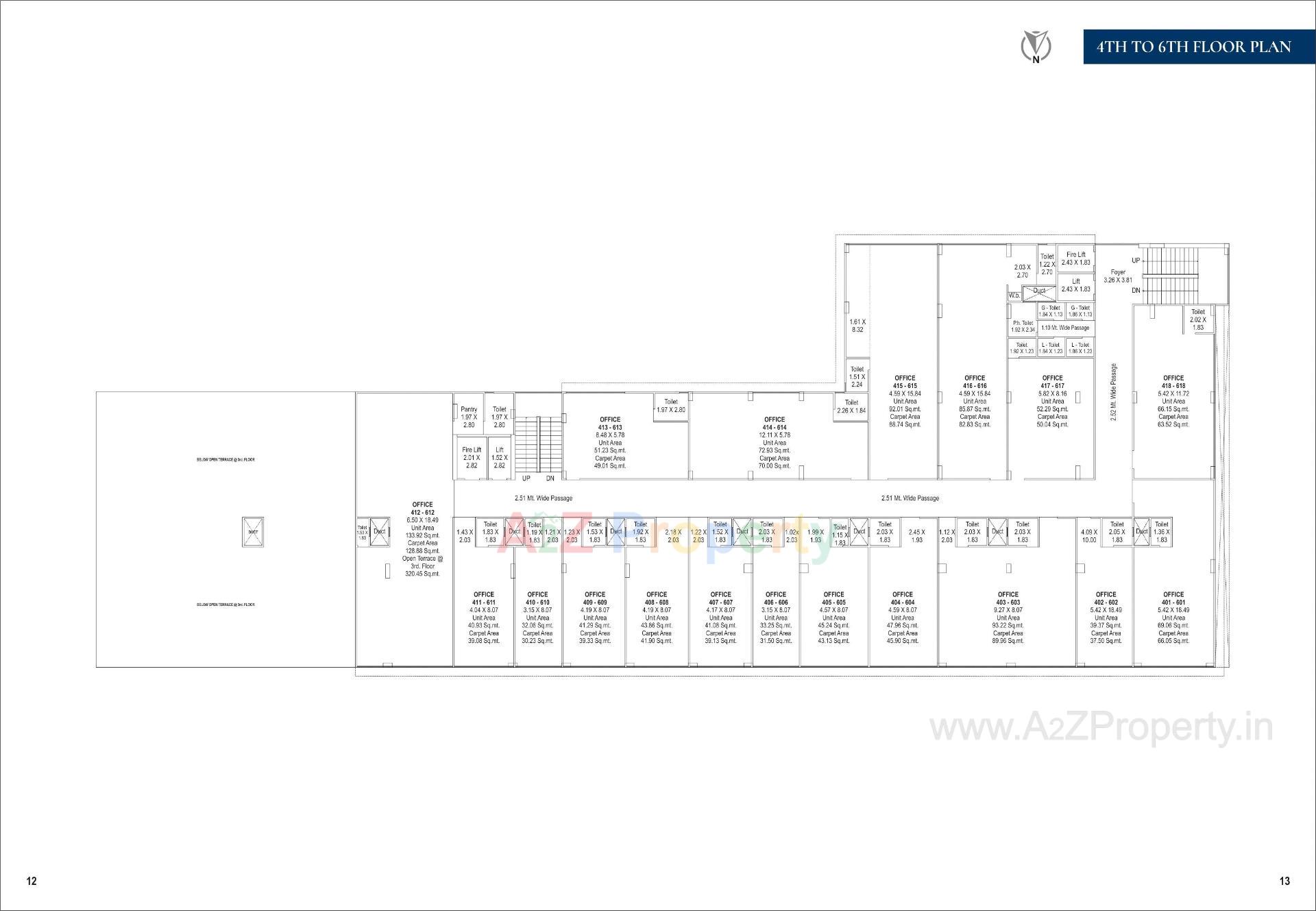 Layout of real estate project Sapphire Business Park located at Makarba, Ahmedabad, Gujarat