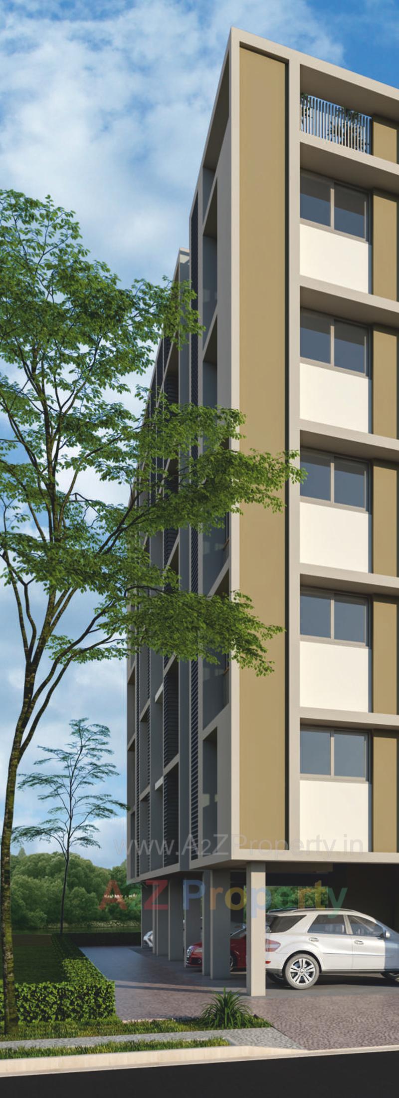 3D Elevation of real estate project Sapphire Residency located at Paldi, Ahmedabad, Gujarat