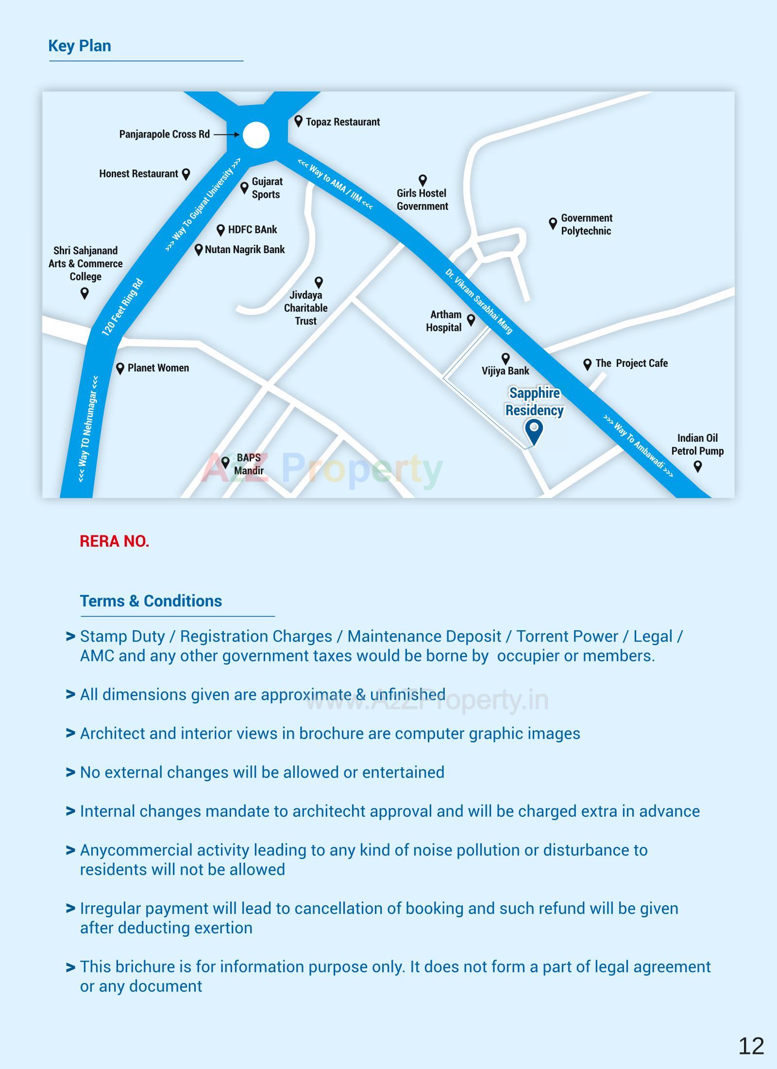 of real estate project Sapphire Residency located at Paldi, Ahmedabad, Gujarat