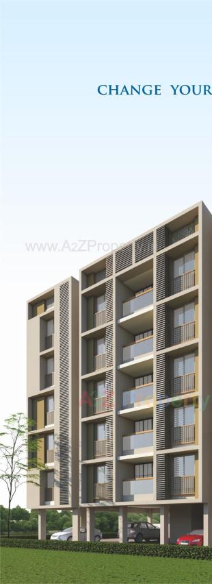 Elevation of real estate project Sapphire Residency located at Paldi, Ahmedabad, Gujarat