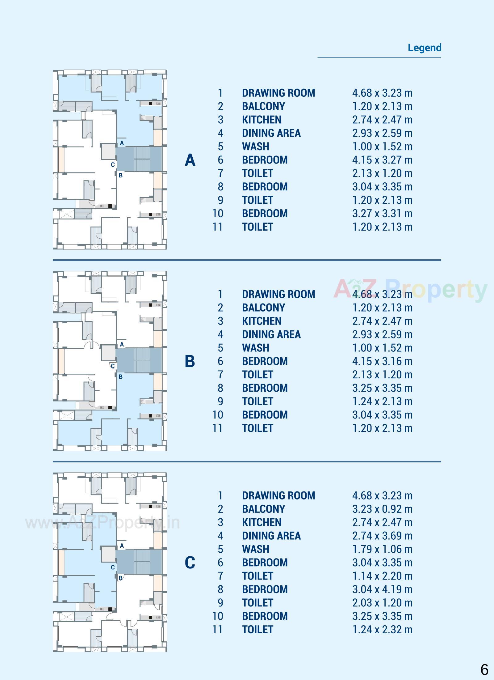  of real estate project Sapphire Residency located at Paldi, Ahmedabad, Gujarat