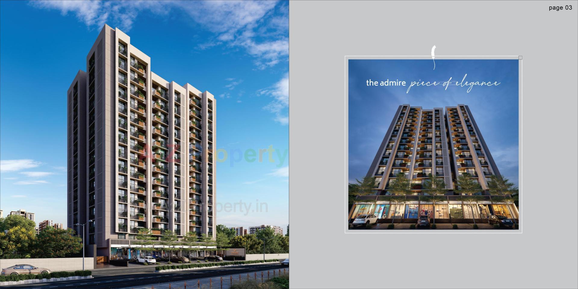 3D Elevation of real estate project Sapphire Veronica located at Bhadej, Ahmedabad, Gujarat