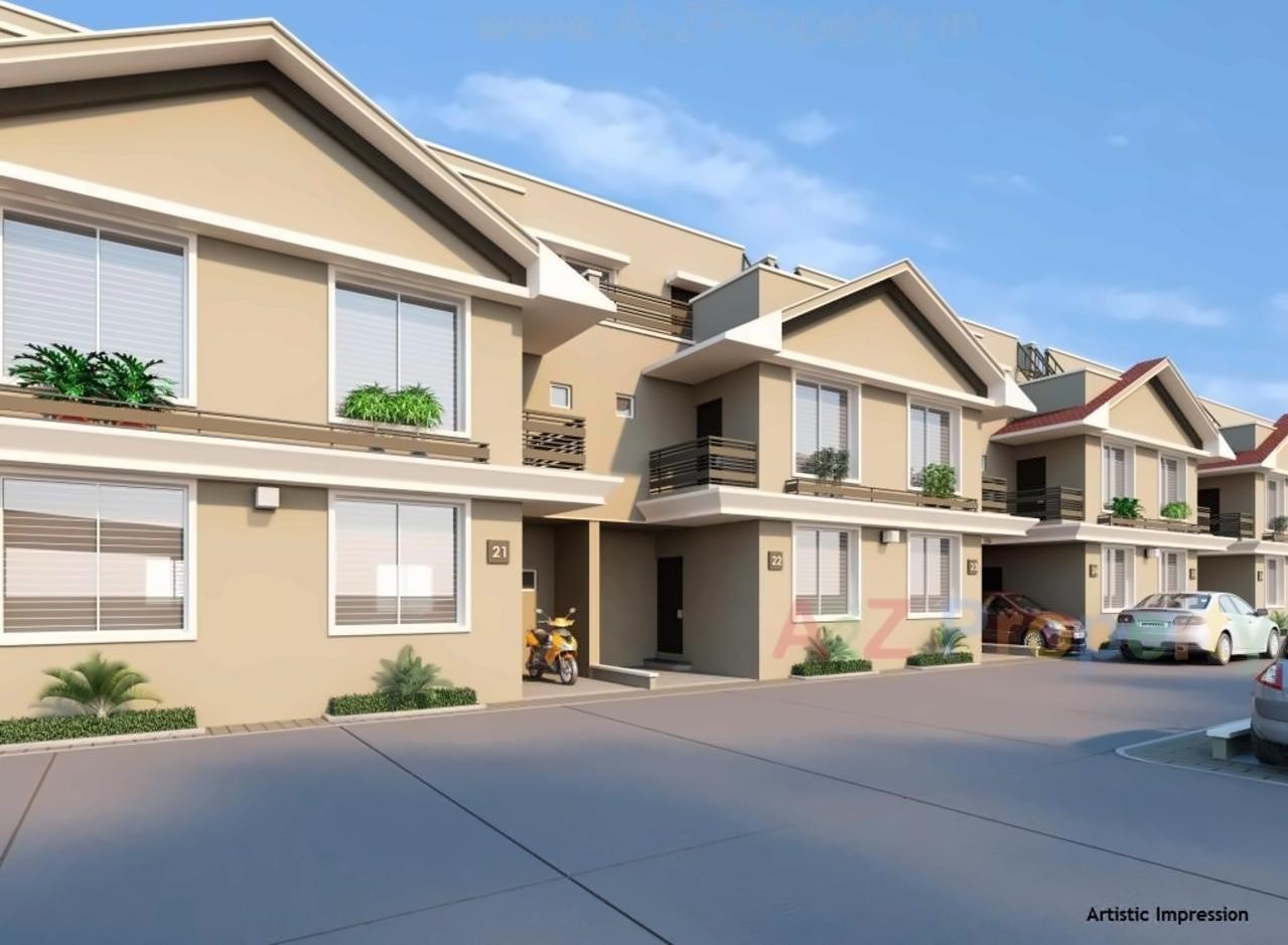 3D Elevation of real estate project Sapphire Villa located at Lambha, Ahmedabad, Gujarat