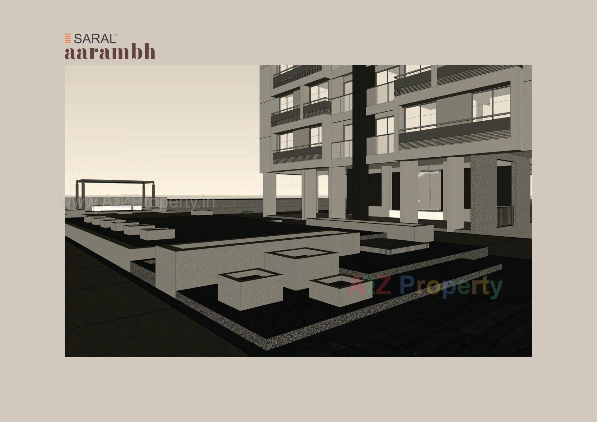 Layout of real estate project Saral Aarambh located at Bhadaj, Ahmedabad, Gujarat