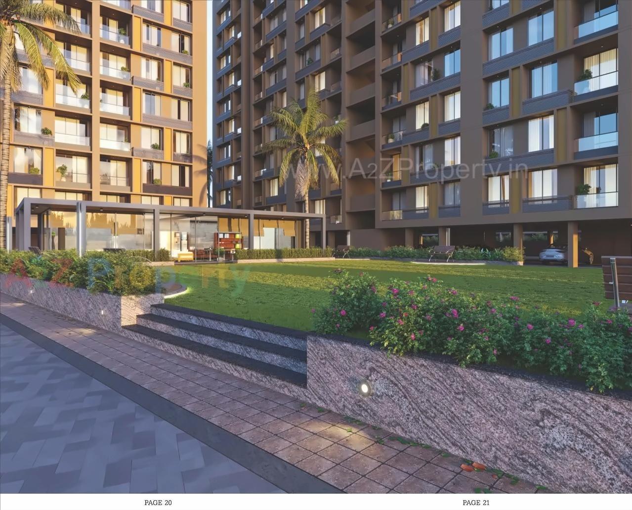 3D Elevation of real estate project Saral Heights   The East Gate located at Ahmedabad, Ahmedabad, Gujarat