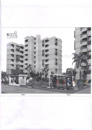 Elevation of real estate project Saral Heights located at Sola, Ahmedabad, Gujarat
