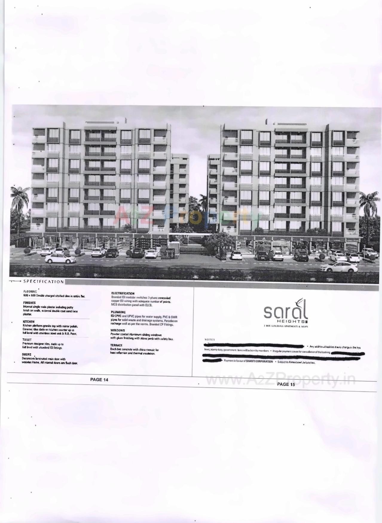  of real estate project Saral Heights located at Sola, Ahmedabad, Gujarat