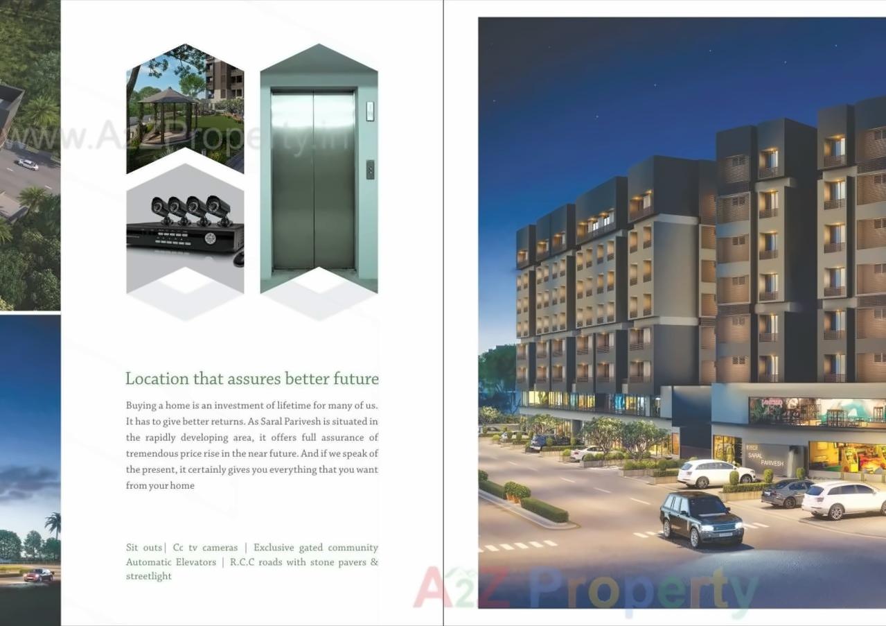 3D Elevation of real estate project Saral Parivesh located at Chankheda, Ahmedabad, Gujarat