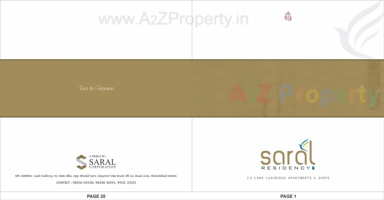  of real estate project Saral Residency located at Gota, Ahmedabad, Gujarat