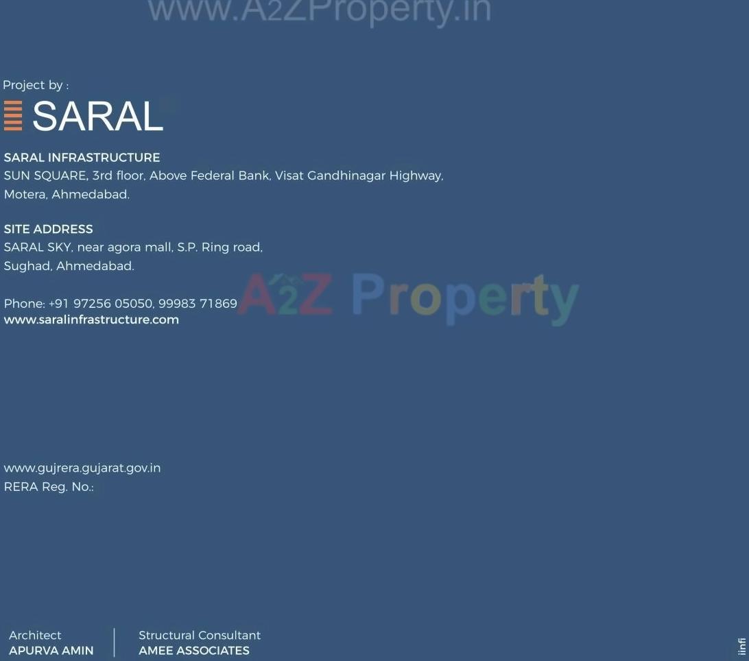  of real estate project Saral Sky located at Sughad, Ahmedabad, Gujarat
