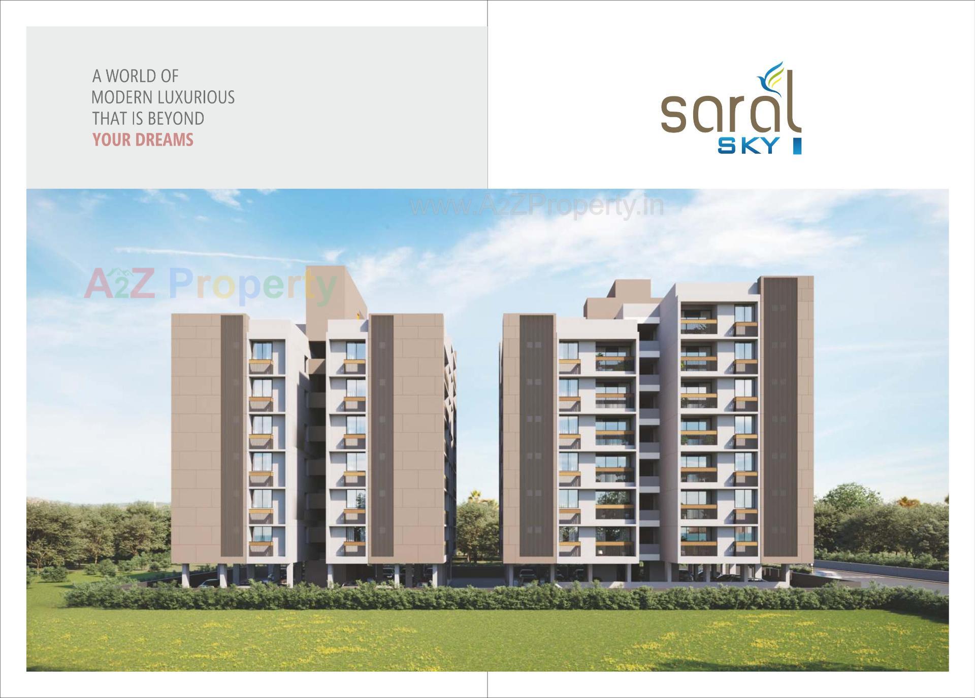 3D Elevation of real estate project Saral Sky located at Ahmedabad, Ahmedabad, Gujarat