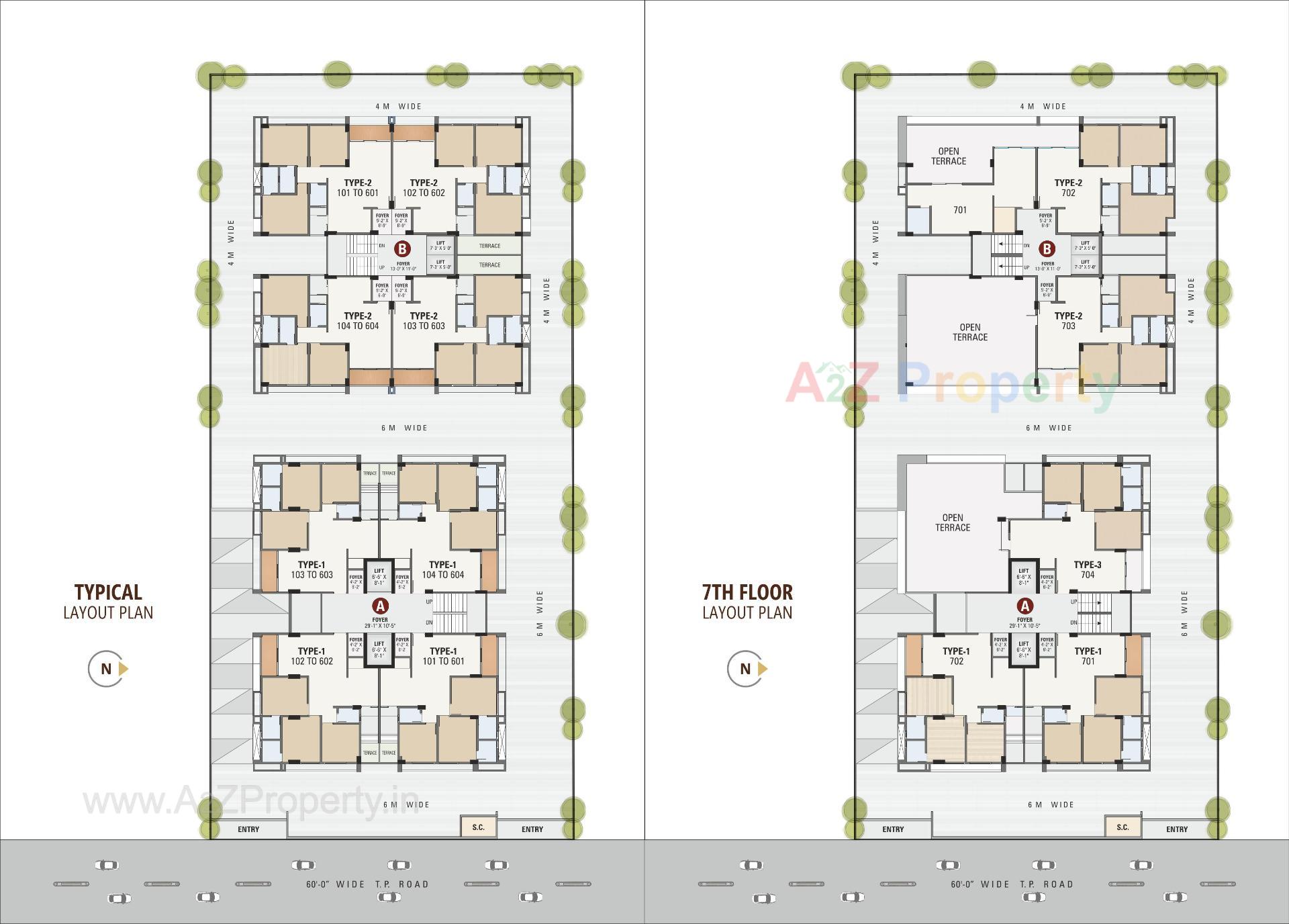Layout of real estate project Saral Sky located at Ahmedabad, Ahmedabad, Gujarat
