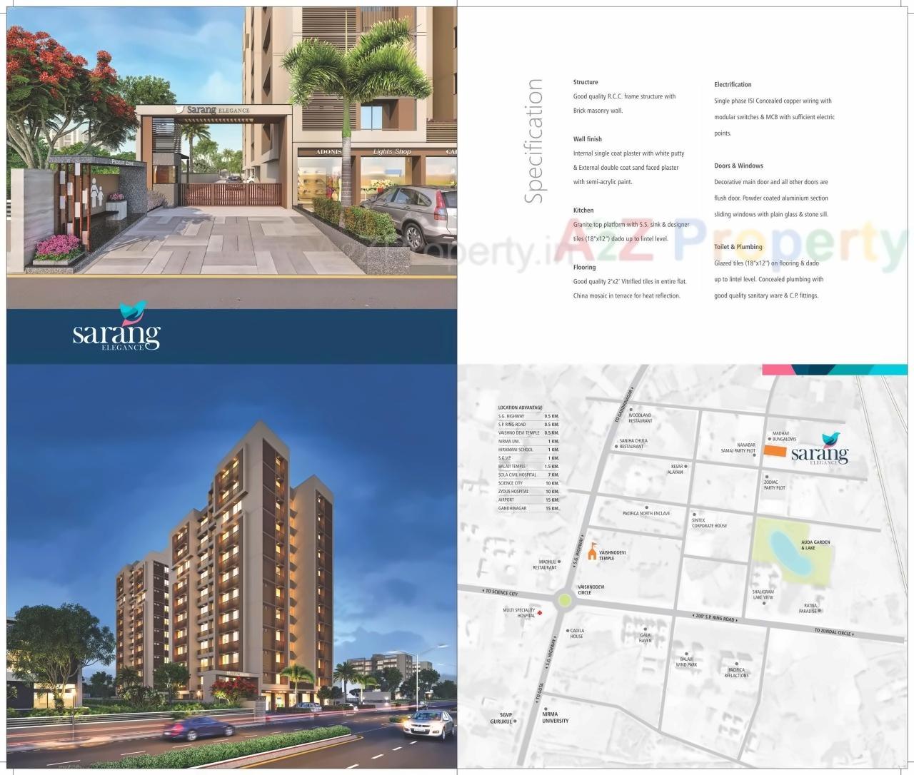  of real estate project Sarang Elegance located at Khoraj, Ahmedabad, Gujarat