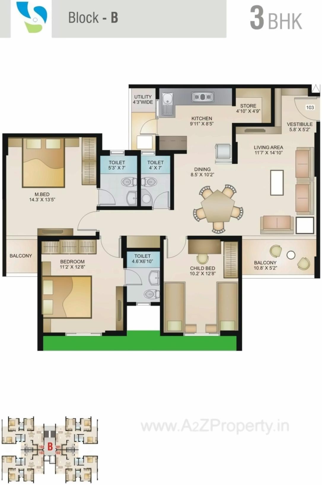 Layout of real estate project Saransh Ambience located at City, Ahmedabad, Gujarat