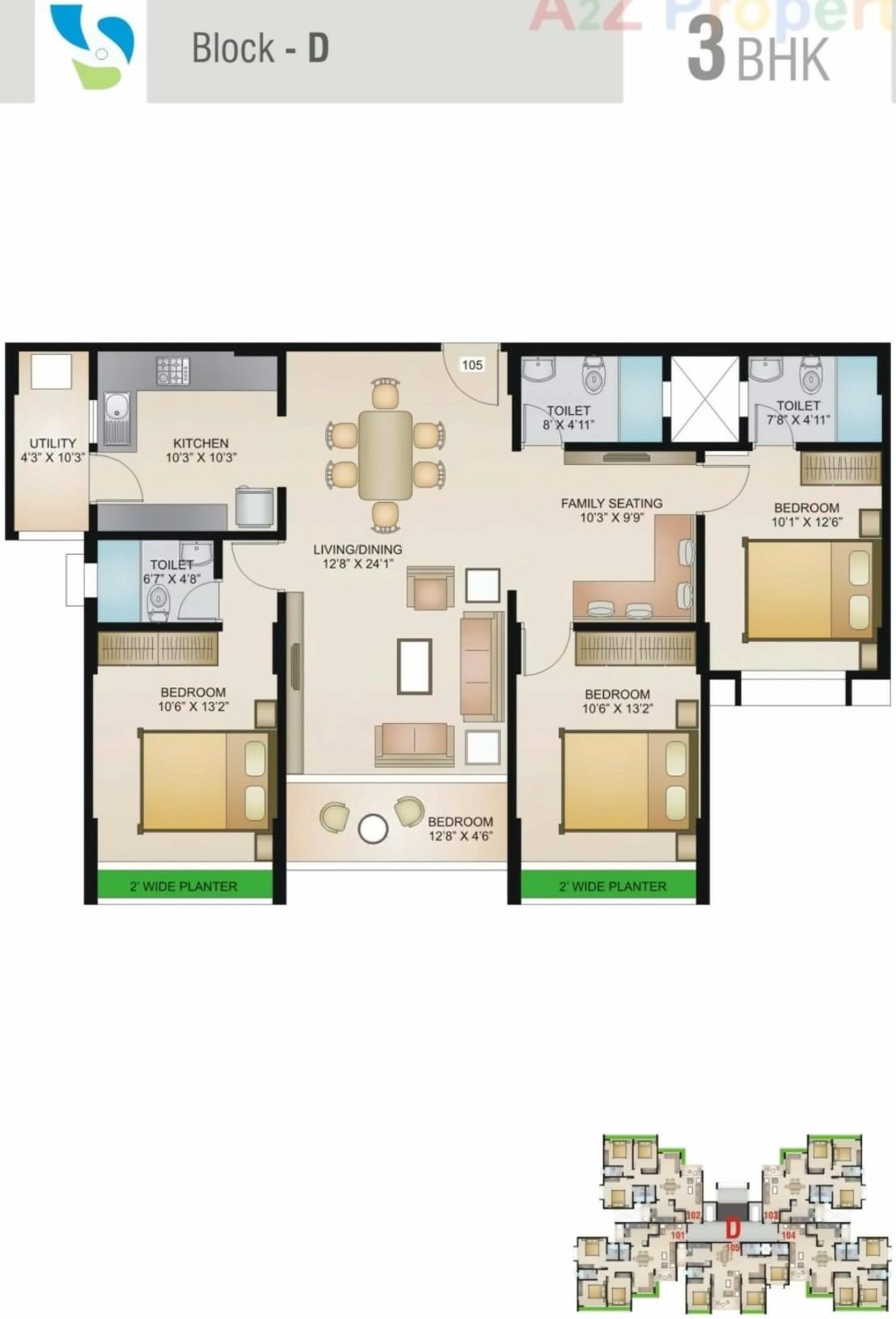 Layout of real estate project Saransh Ambience located at City, Ahmedabad, Gujarat