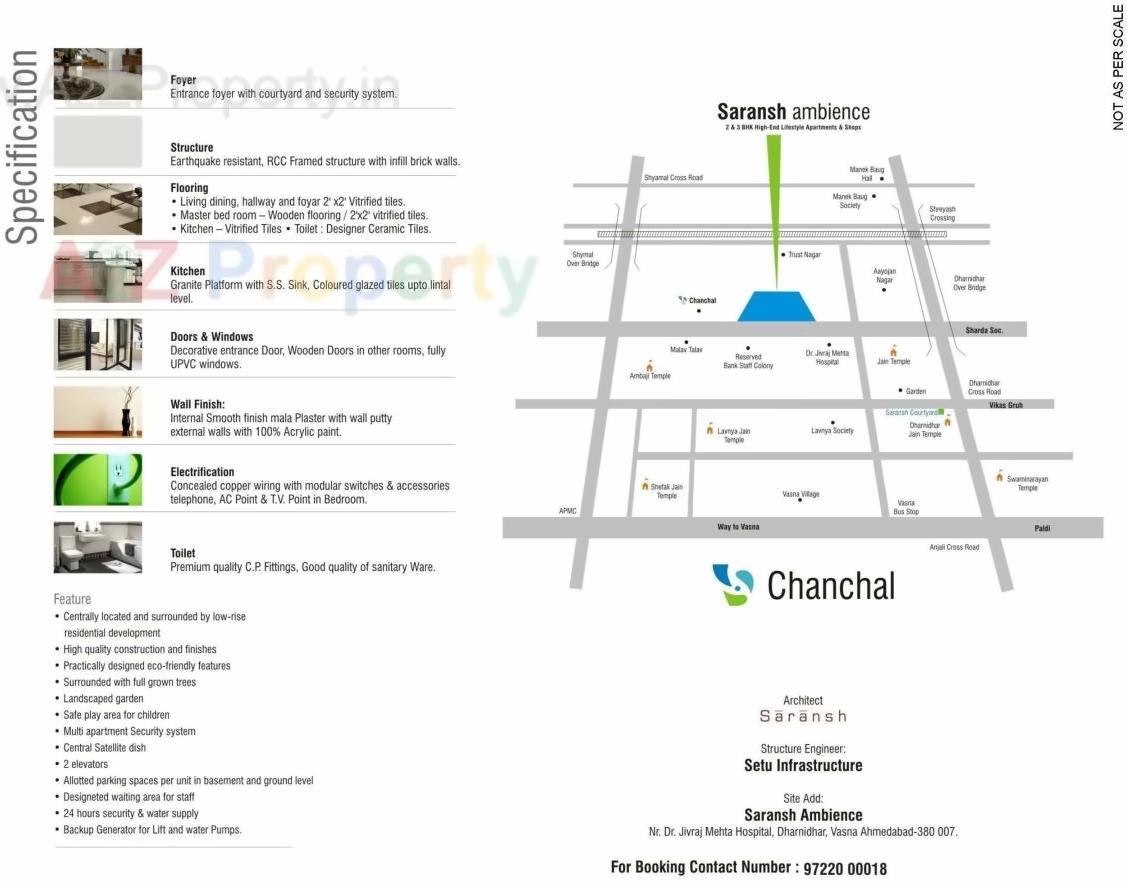  of real estate project Saransh Ambience located at City, Ahmedabad, Gujarat