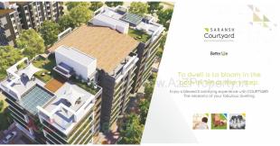 Elevation of real estate project Saransh Courtyard located at Vasna, Ahmedabad, Gujarat
