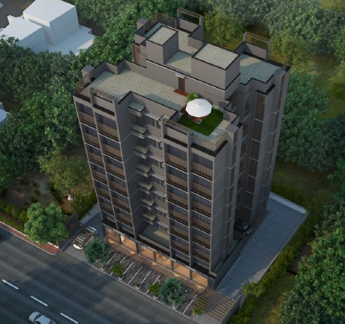 3D Elevation of real estate project Saransh located at Vejalpur, Ahmedabad, Gujarat