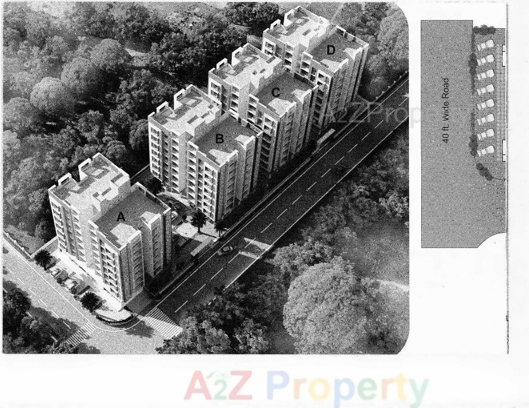 3D Elevation of real estate project Sarita Residency located at Nikol, Ahmedabad, Gujarat