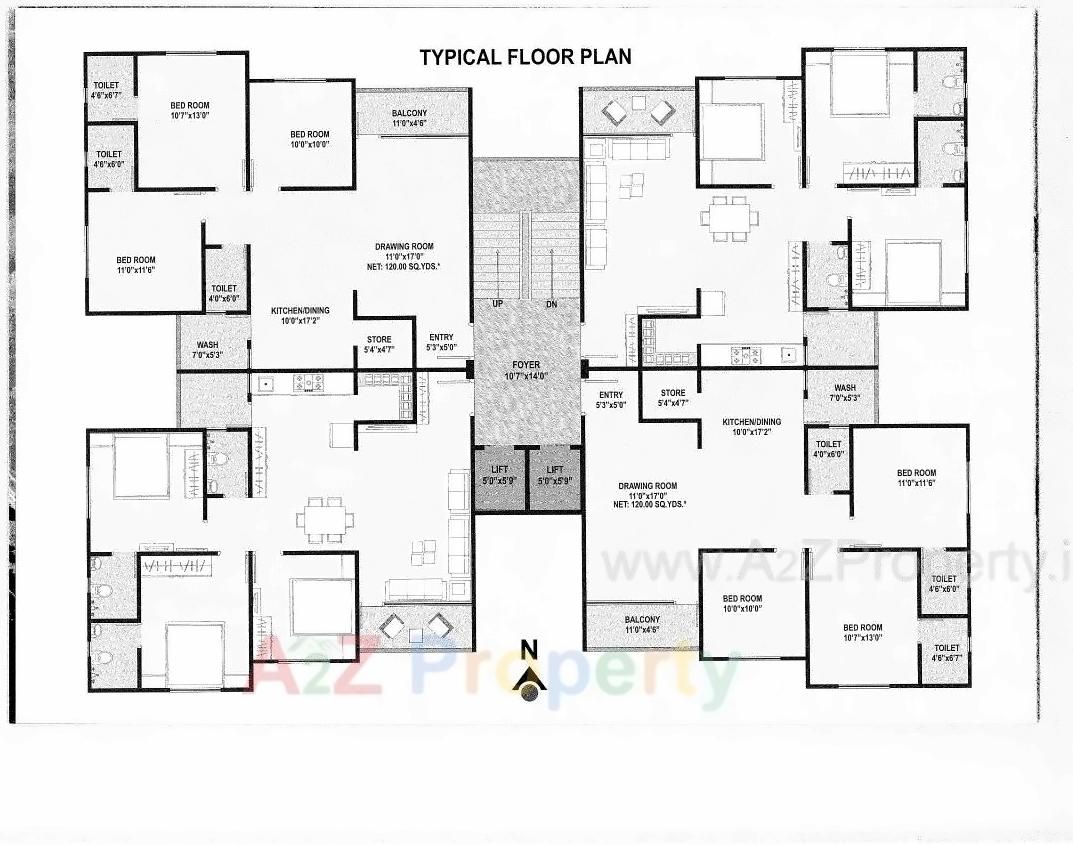 Layout of real estate project Sarita Residency located at Nikol, Ahmedabad, Gujarat