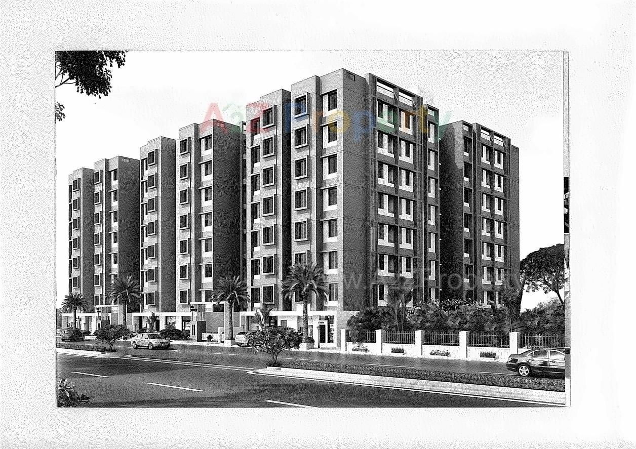 3D Elevation of real estate project Sarita Residency located at Nikol, Ahmedabad, Gujarat