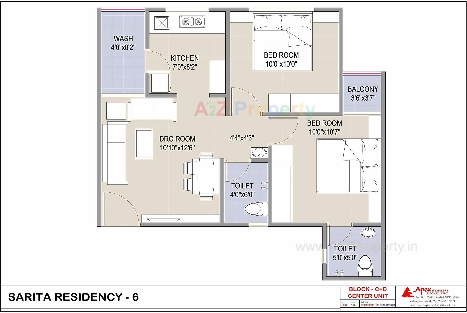 Layout of real estate project Sarita Residency located at Ahmedabad, Ahmedabad, Gujarat