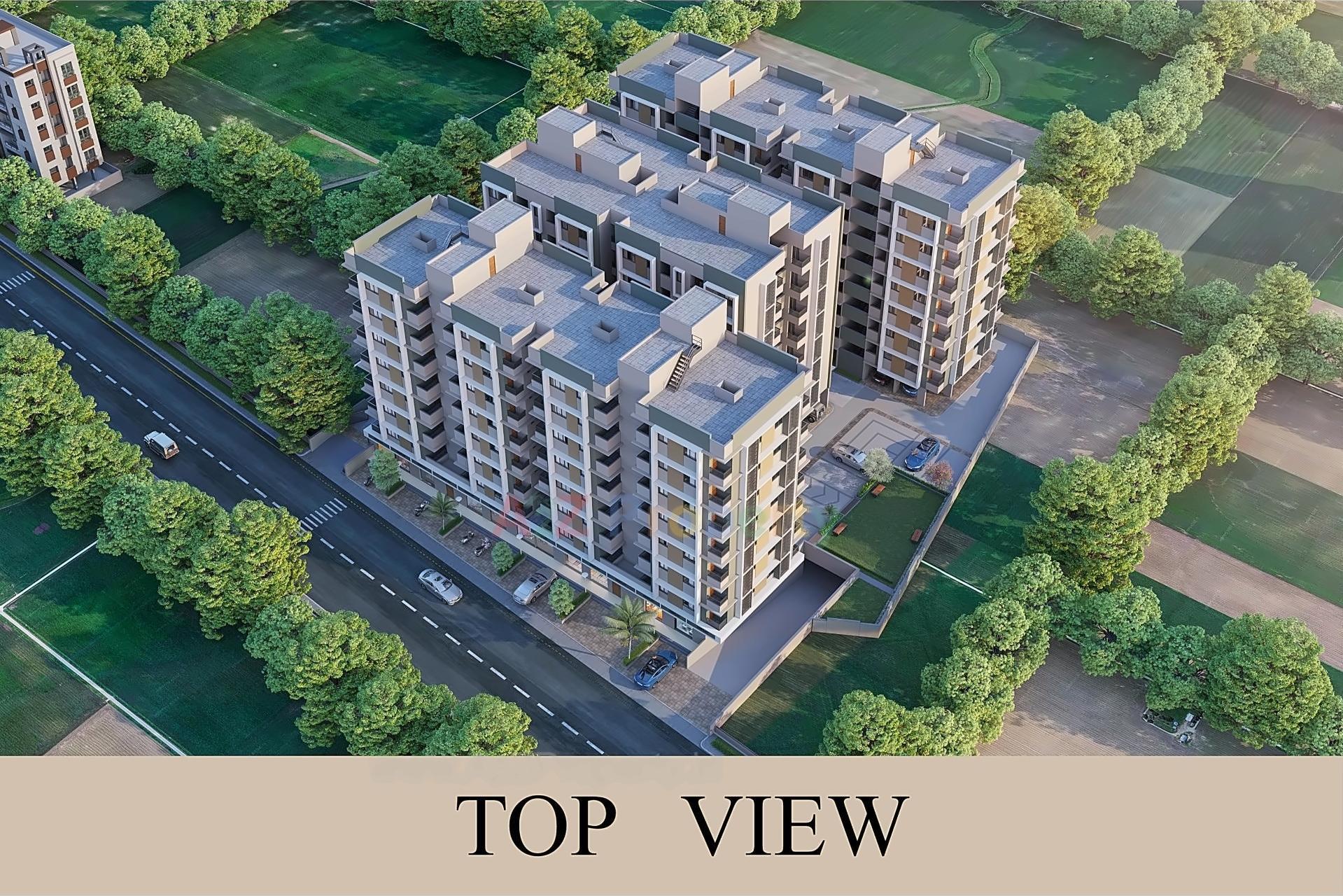 3D Elevation of real estate project Sarita Residency located at Ahmedabad, Ahmedabad, Gujarat