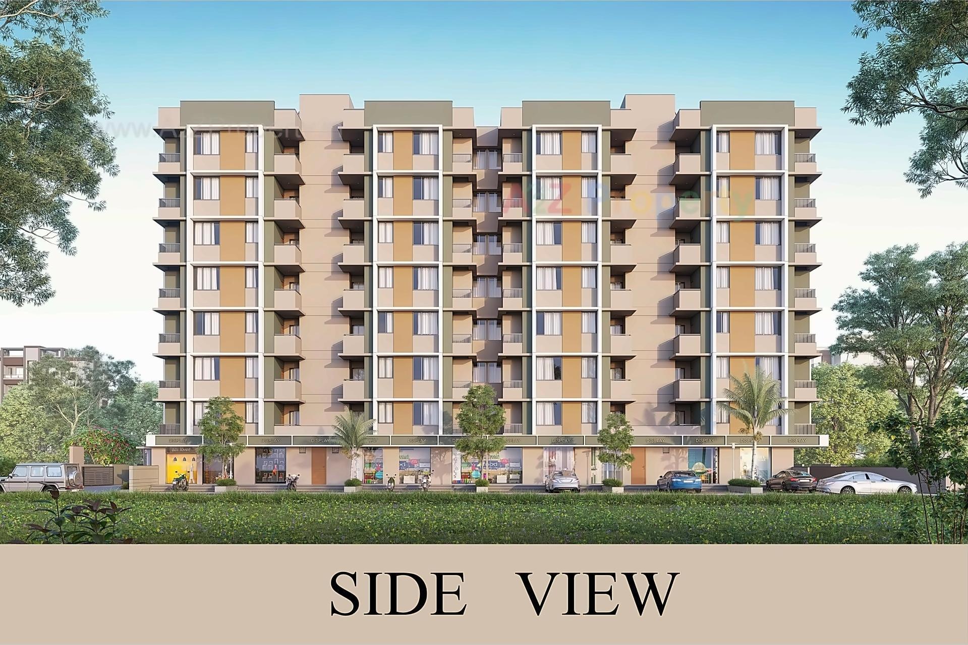 3D Elevation of real estate project Sarita Residency located at Ahmedabad, Ahmedabad, Gujarat