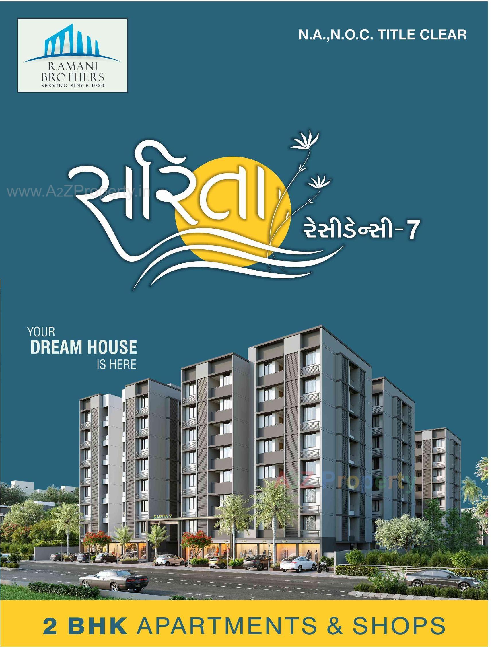 3D Elevation of real estate project Sarita Residency located at Odhav, Ahmedabad, Gujarat