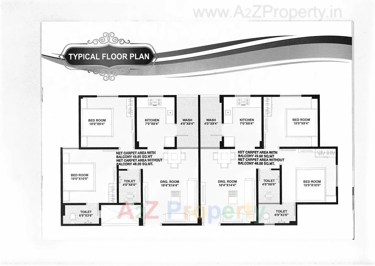 Layout of real estate project Sarita Residency located at City, Ahmedabad, Gujarat