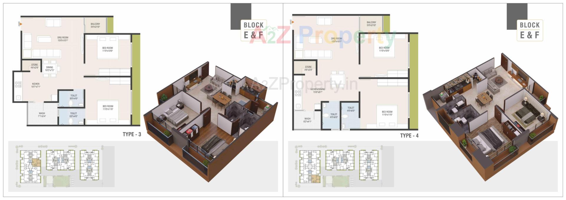 Layout of real estate project Sarjan Sky located at Hanspura, Ahmedabad, Gujarat