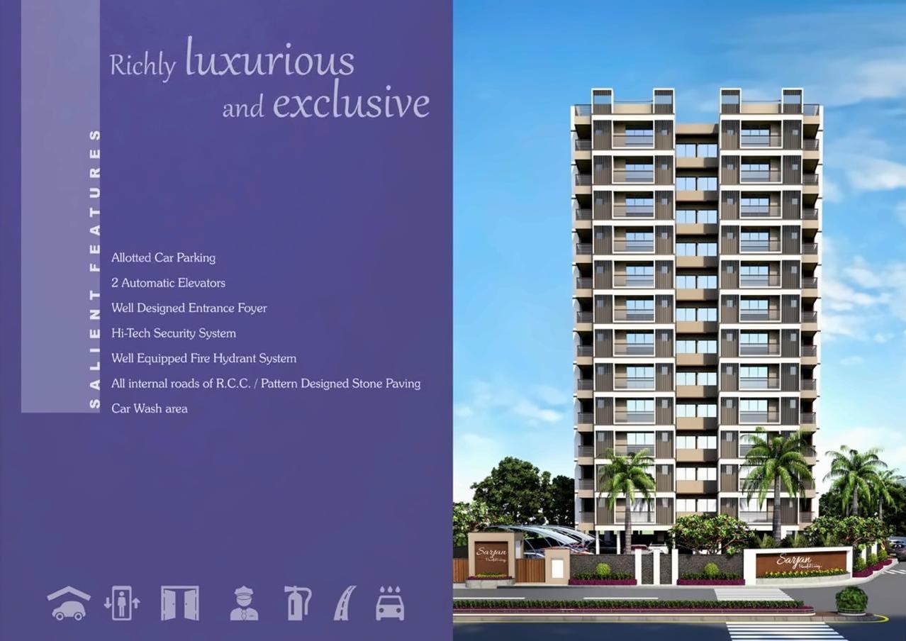 3D Elevation of real estate project Sarjan located at City, Ahmedabad, Gujarat