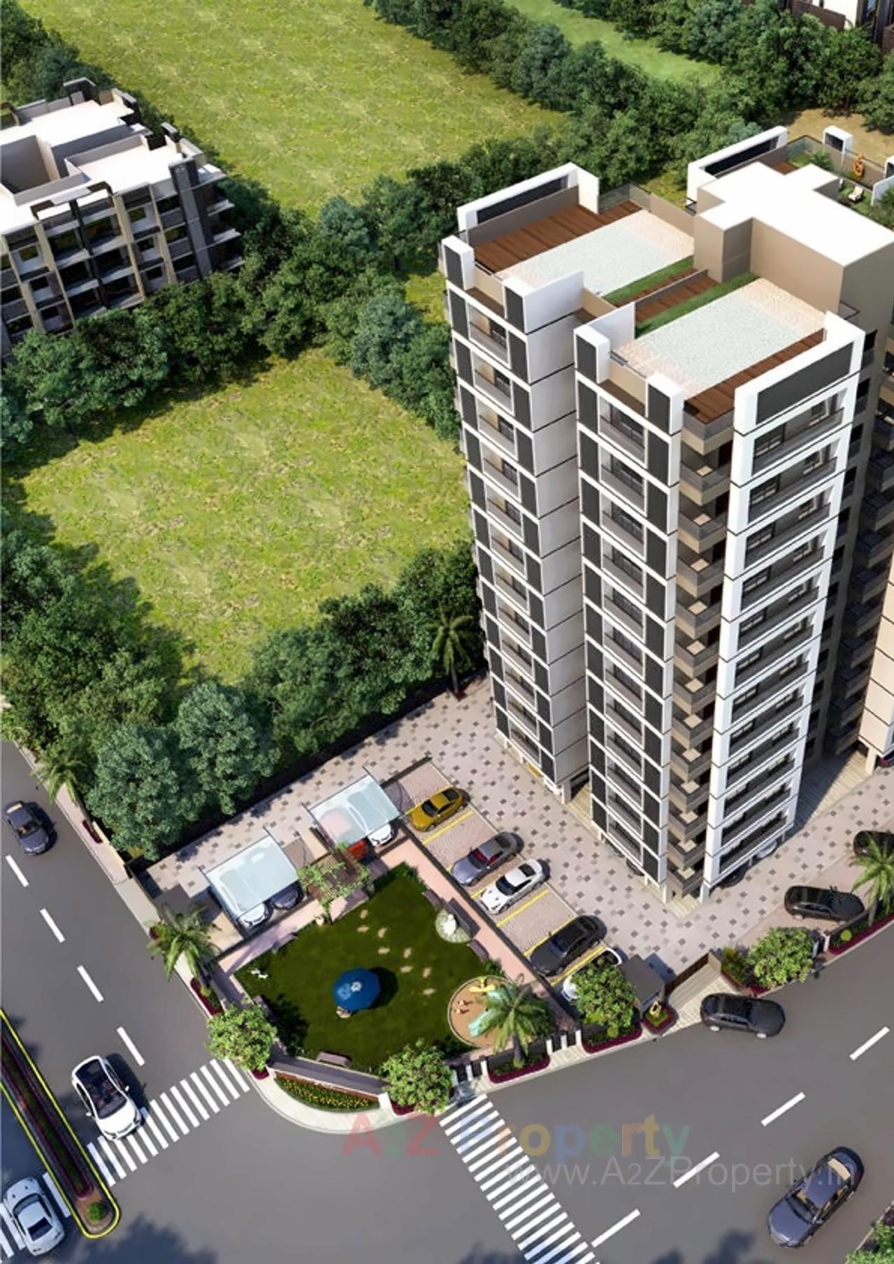 3D Elevation of real estate project Sarjan located at City, Ahmedabad, Gujarat
