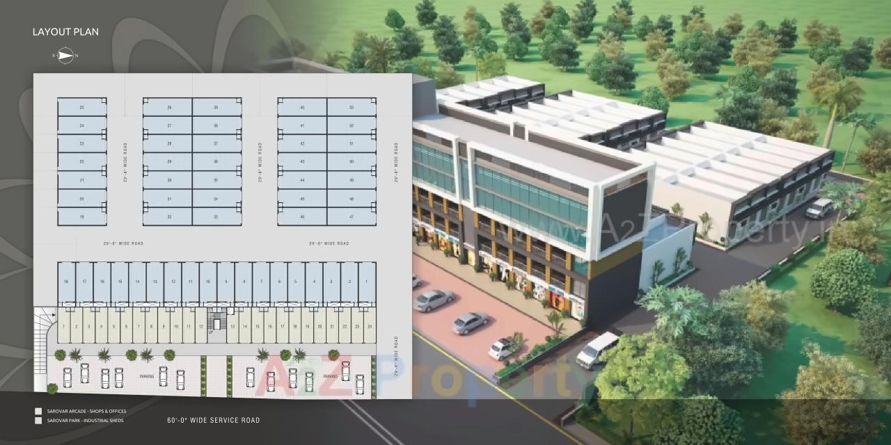  of real estate project Sarovar Arcade   Park located at Hathijan, Ahmedabad, Gujarat