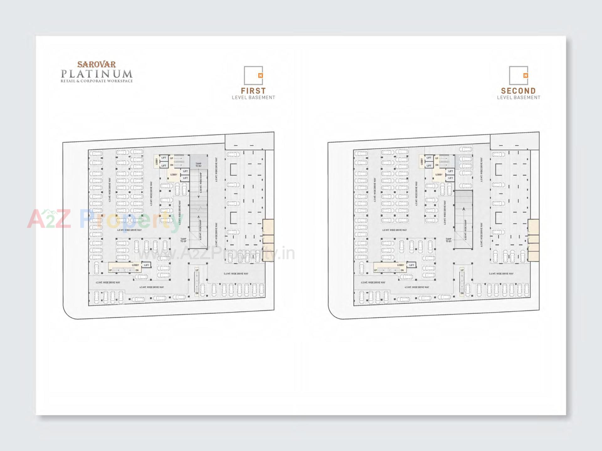 Layout of real estate project Sarovar Platinum located at Rajpur--hirpur, Ahmedabad, Gujarat