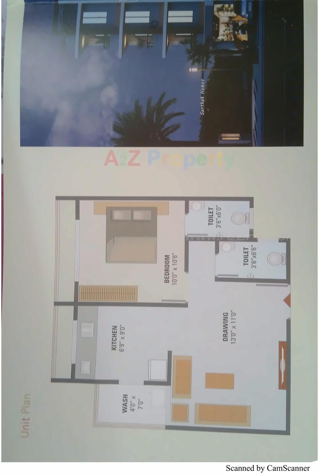 Layout of real estate project Sarthak Homes located at Singrva, Ahmedabad, Gujarat