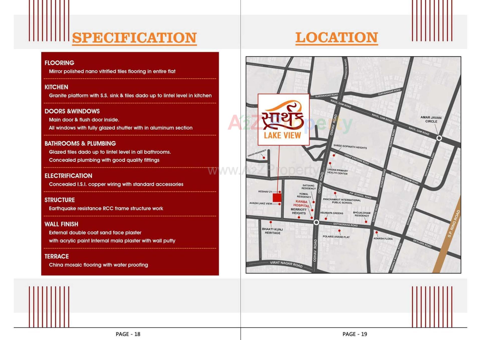  of real estate project Sarthak Lake View located at Nikol, Ahmedabad, Gujarat