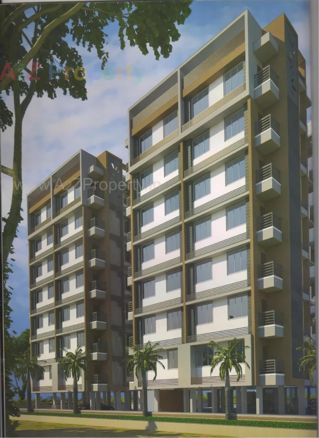 3D Elevation of real estate project Sarthi Height located at Nikol, Ahmedabad, Gujarat