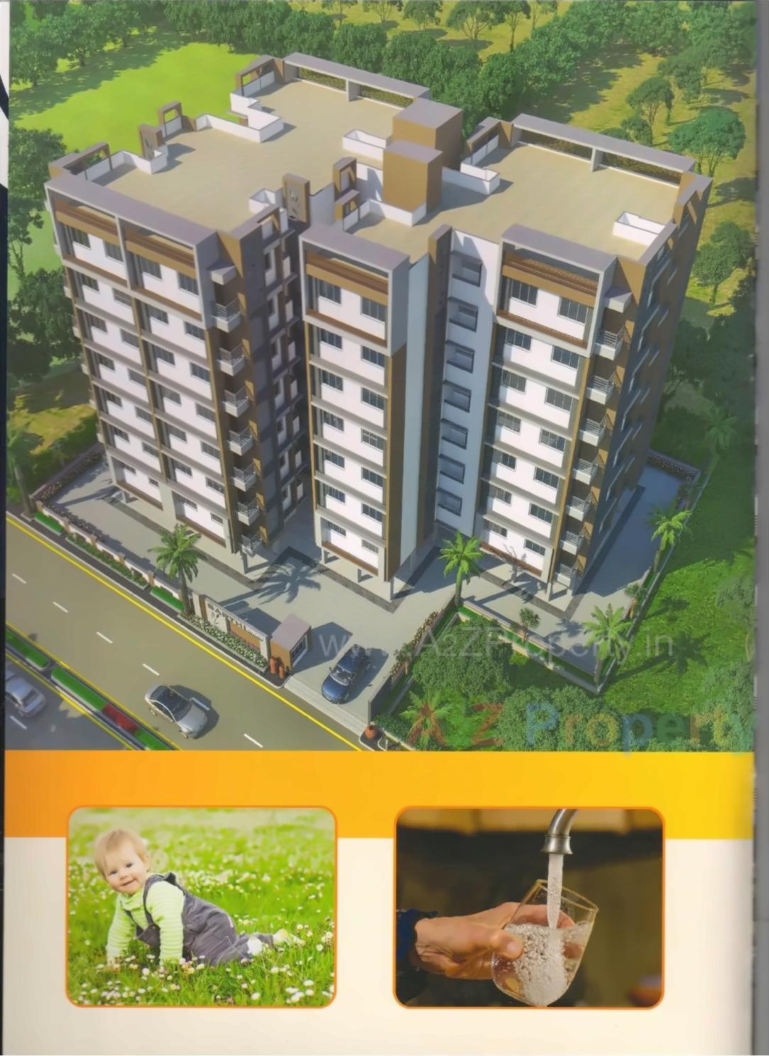 3D Elevation of real estate project Sarthi Height located at Nikol, Ahmedabad, Gujarat
