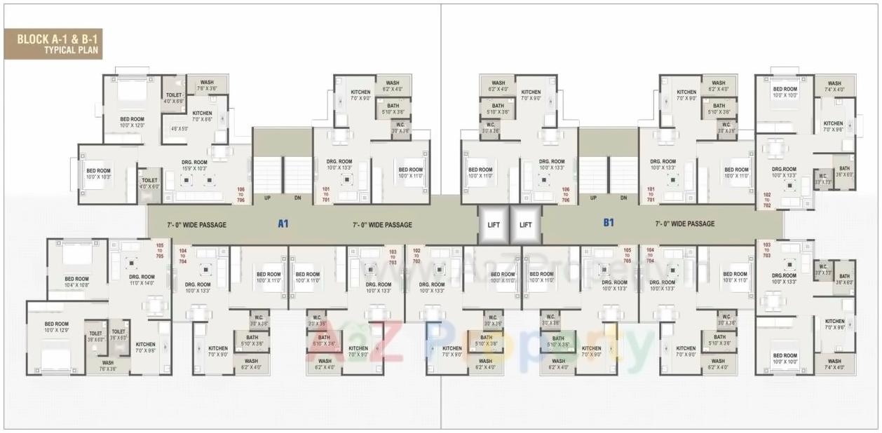 Layout of real estate project Sarthi Parisar located at Ramol, Ahmedabad, Gujarat