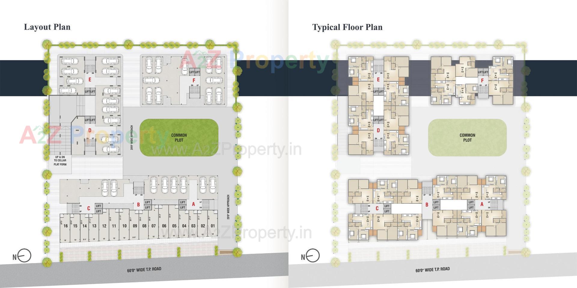 Layout of real estate project Sarthi Residency located at Naroda, Ahmedabad, Gujarat