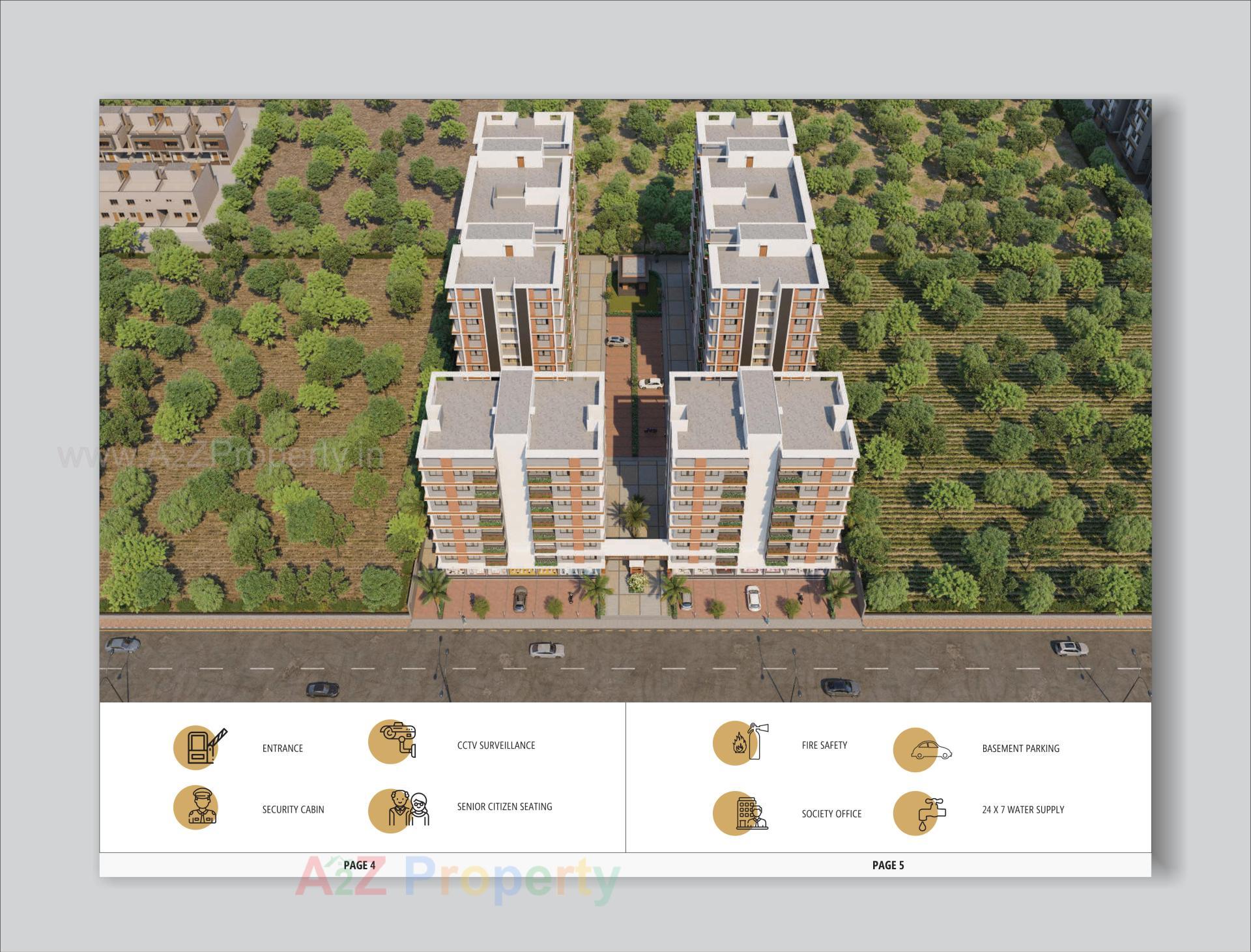 Layout of real estate project Sarva Residency located at Kathwada, Ahmedabad, Gujarat