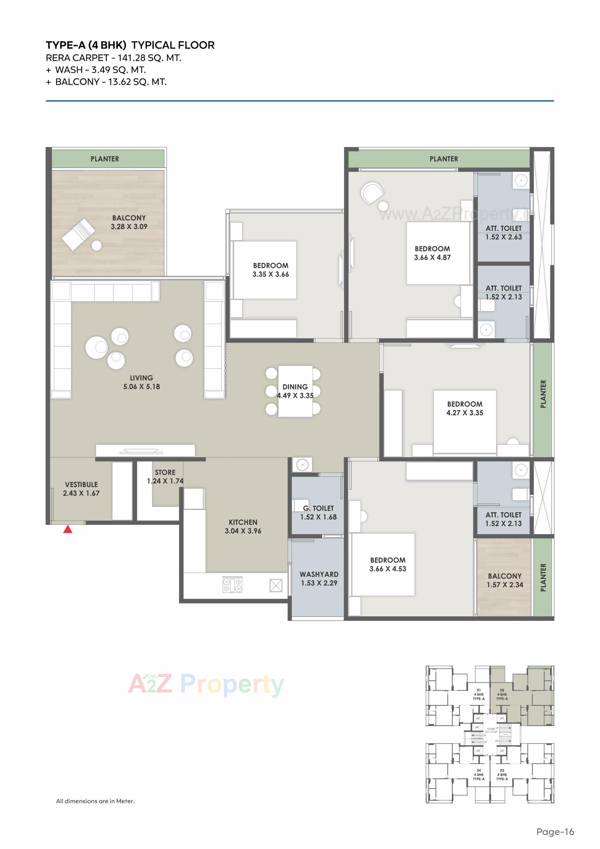Layout of real estate project Satatya Syril Ii located at Tragad, Ahmedabad, Gujarat