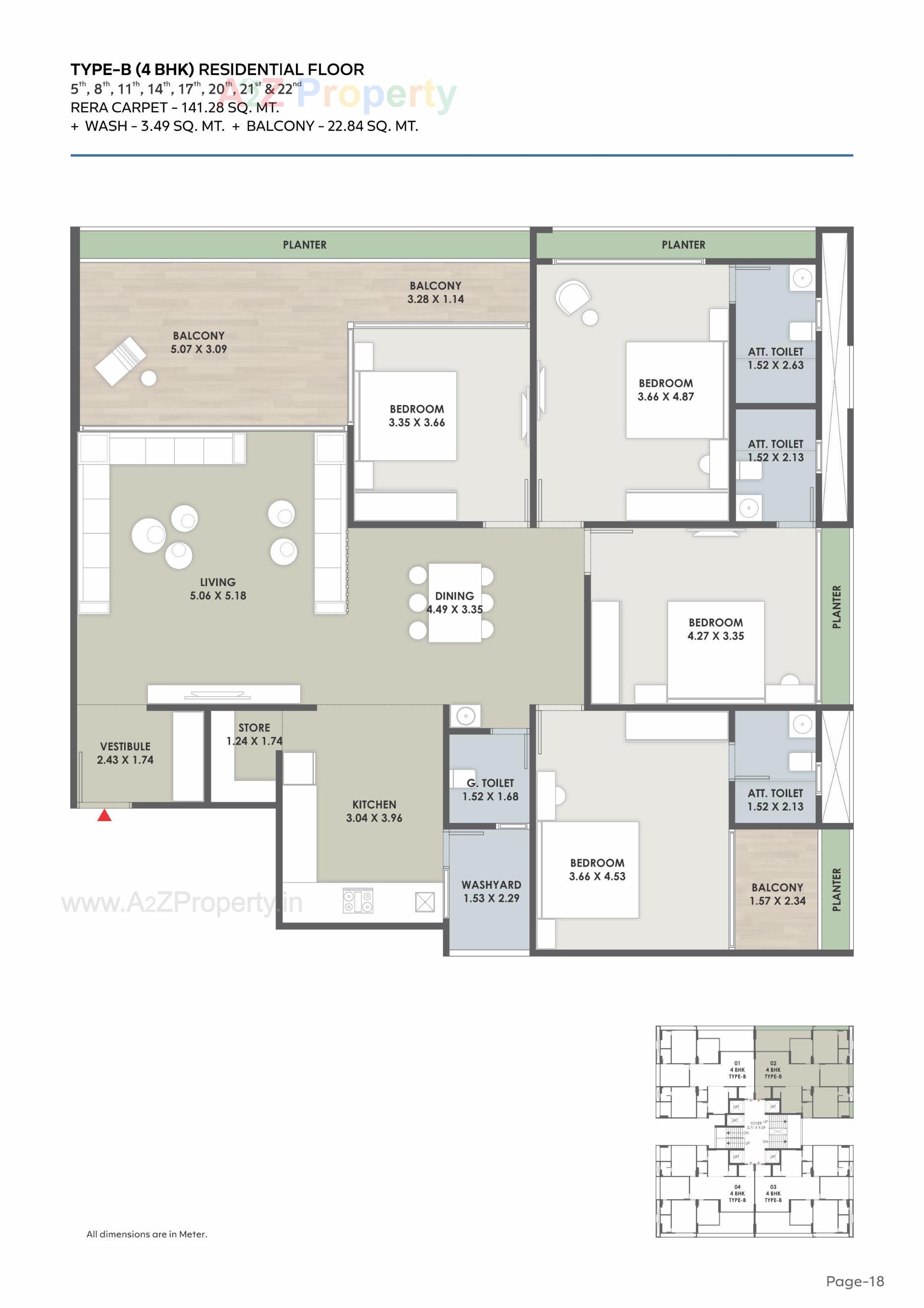 Layout of real estate project Satatya Syril Ii located at Tragad, Ahmedabad, Gujarat