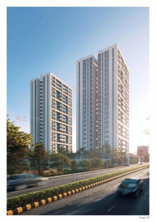 Elevation of real estate project Satatya Syril Ii located at Tragad, Ahmedabad, Gujarat